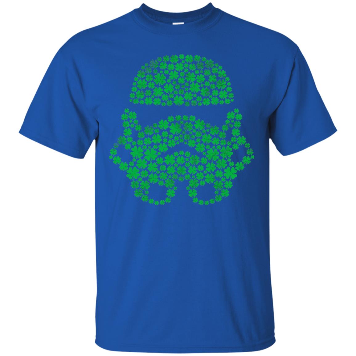 Stormtrooper Clovers St. Patrick_s Graphic T-shirt Royal