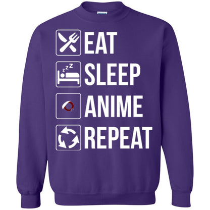 Anime Lovers T-shirt Eat Sleep Anime Repeat