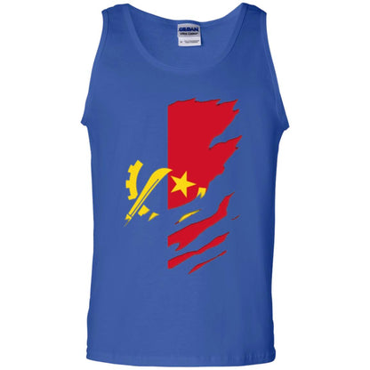 Super Angola Flag T-shirt Royal