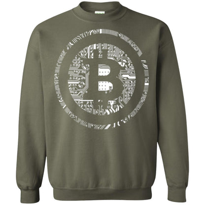 Crypto Currency Traders Bitcoin T-shirt Military Green