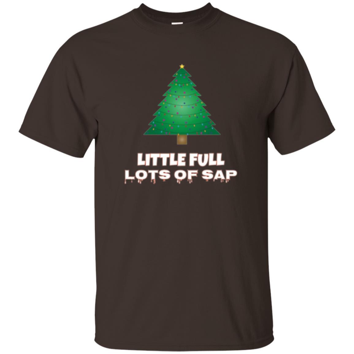 Christmas T-shirt Little Full Lots Of Sap Dark Chocolate