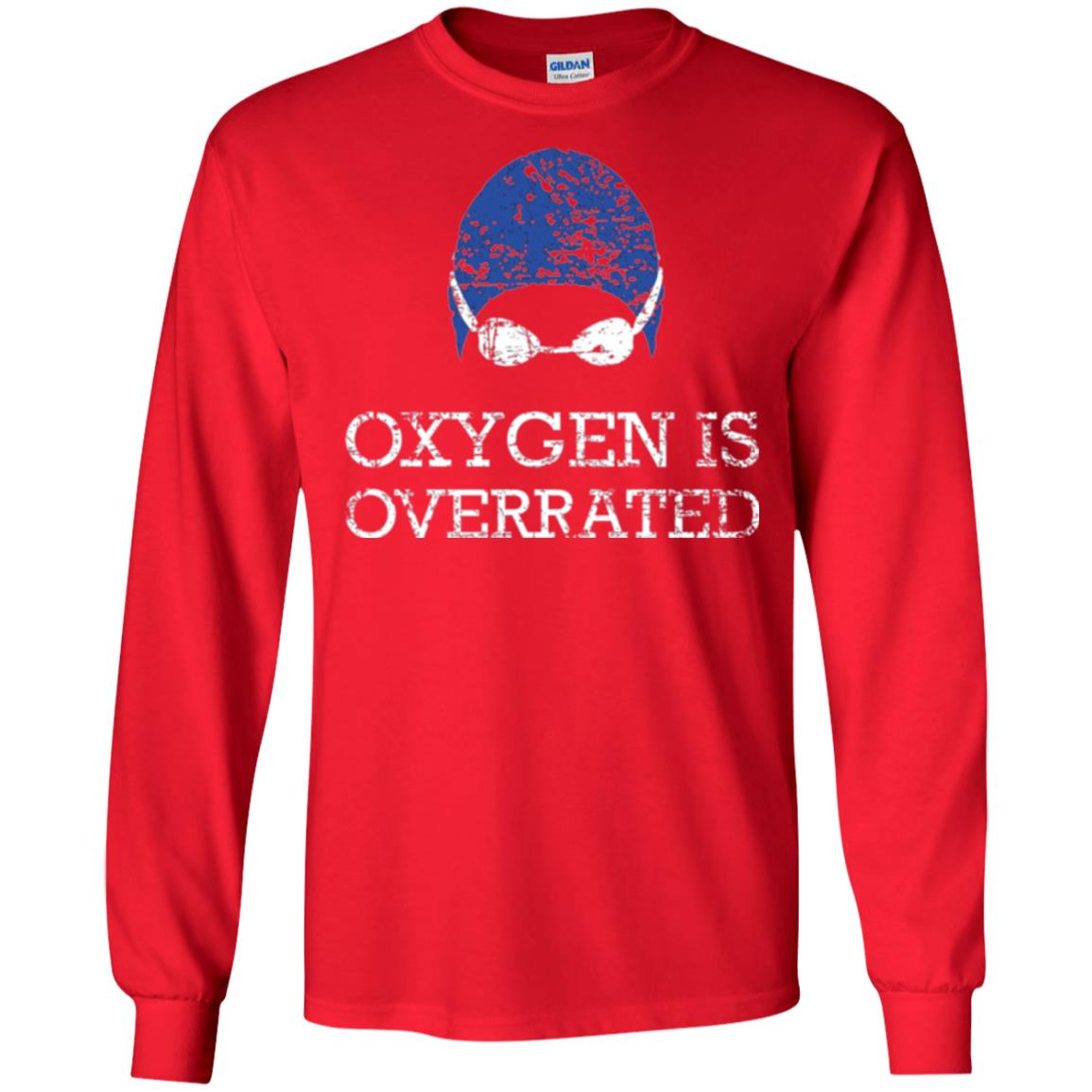 Swimming Lovers T-shirt Oxygen Is Overrated Red
