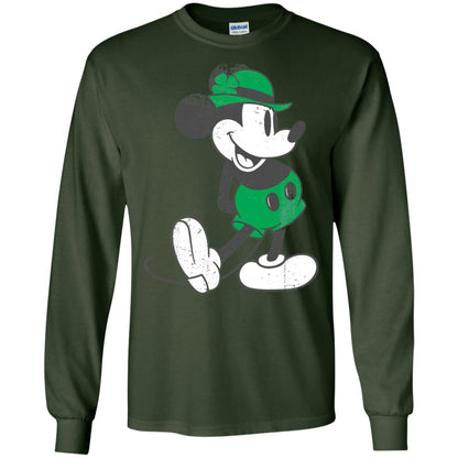 Mickey Mouse St. Patrick_s Day T-shirt Forest Green