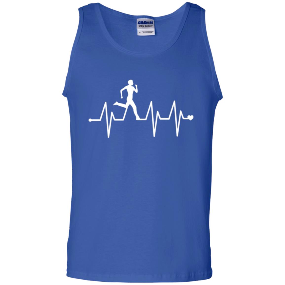 Running T-shirt Athletics Heartbeat Pulse Royal