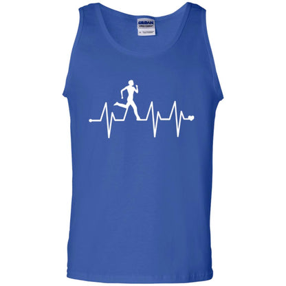 Running T-shirt Athletics Heartbeat Pulse Royal