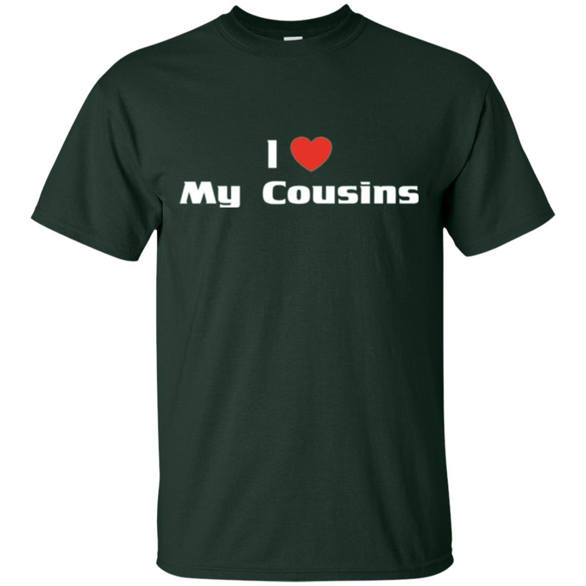 Family T-shirt I Love My Cousins Forest Green