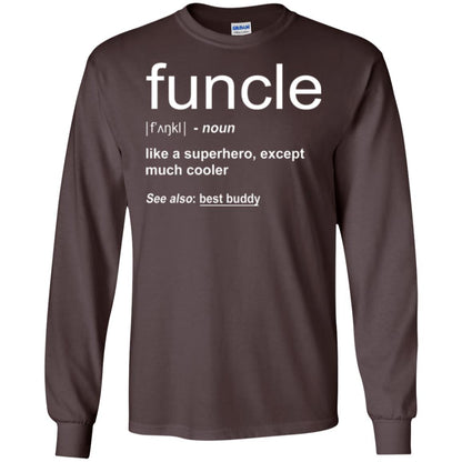 Funny Uncle T-shirt Funcle Dark Chocolate
