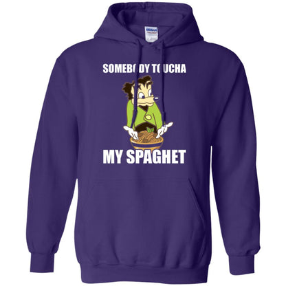 Somebody Toucha My Spaghet T-shirt Purple