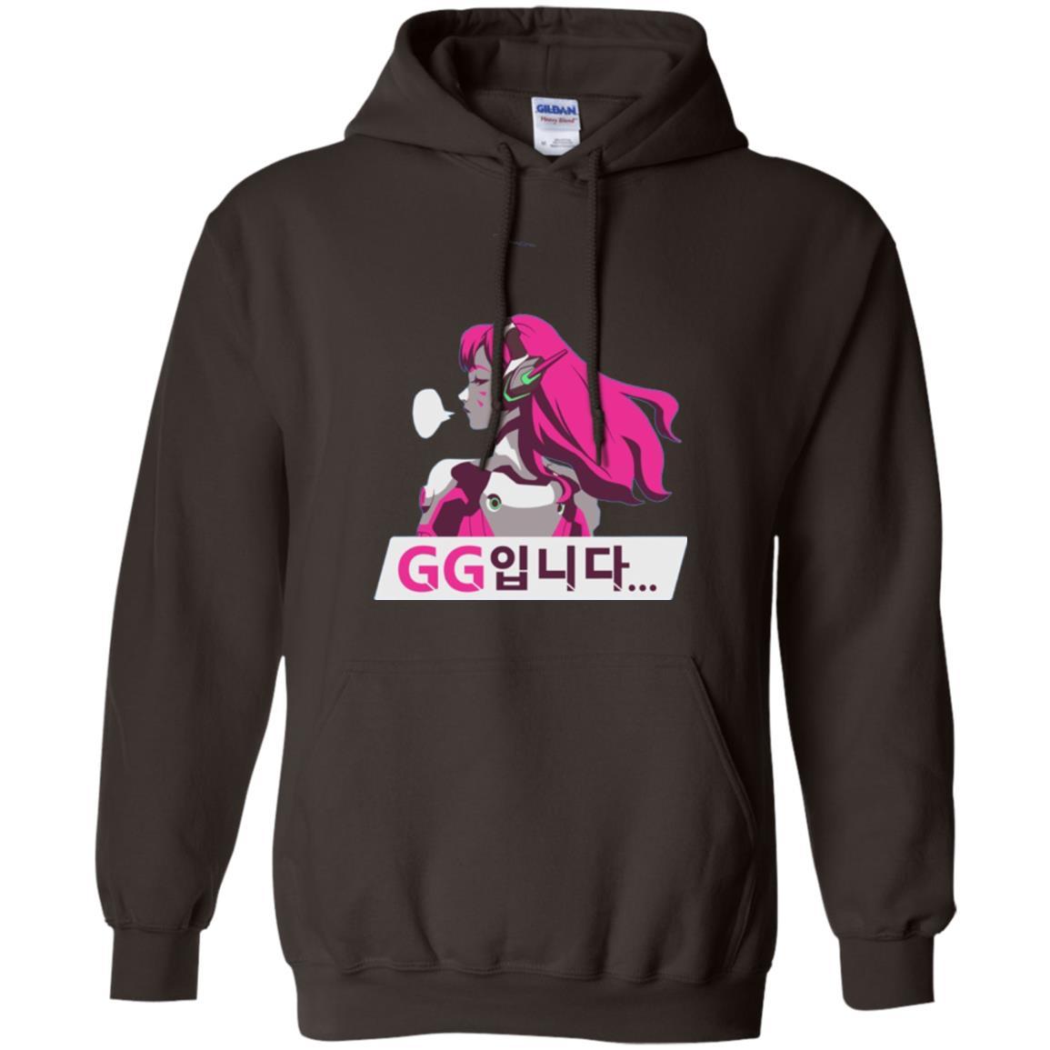 Overwatch D. Va Gg Spray T-shirt Dark Chocolate