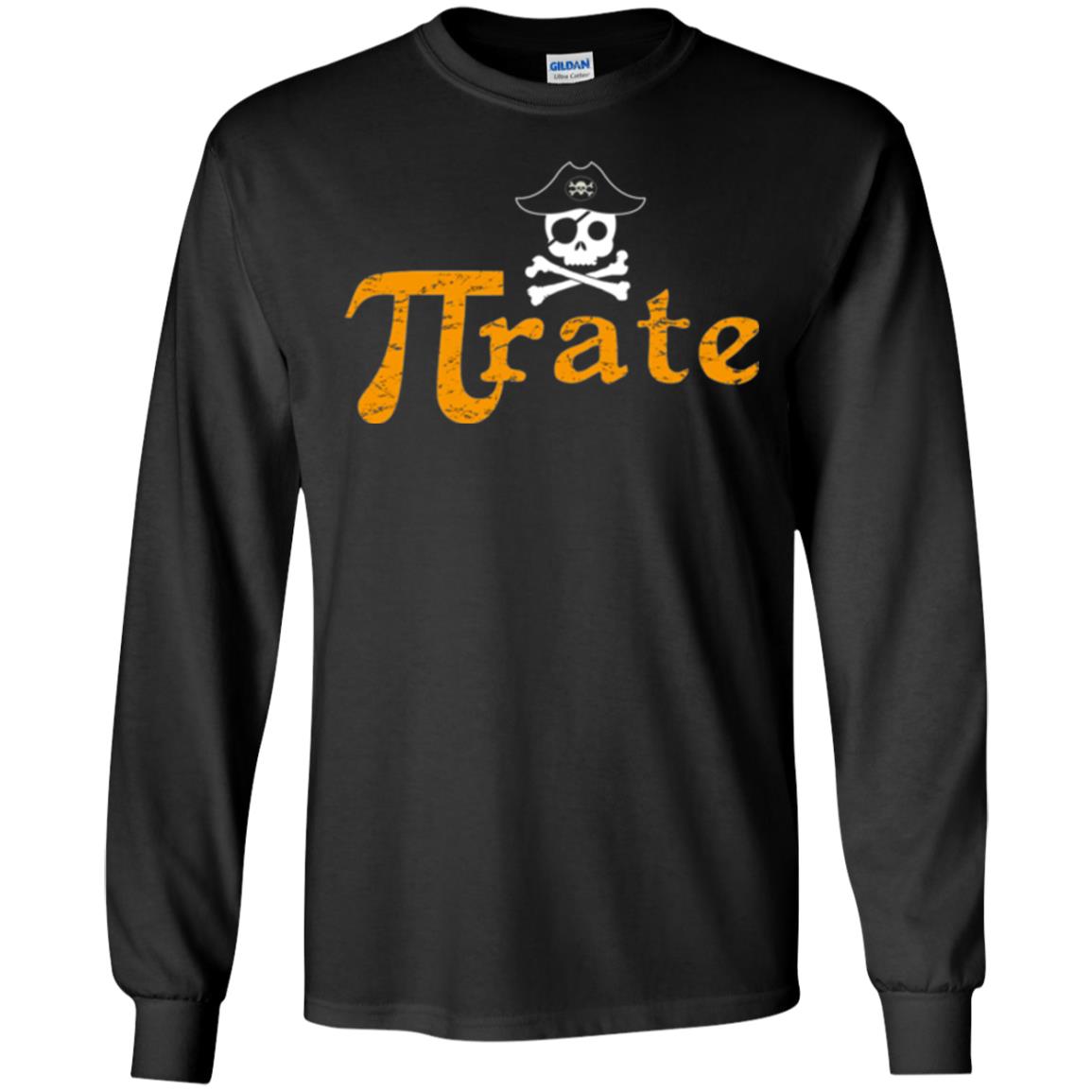 Math Pirate Pi Day T-shirt Funny Math Pirate Black