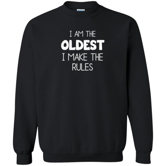 Family T-shirt I'm The Oldest I Make The Rules Black