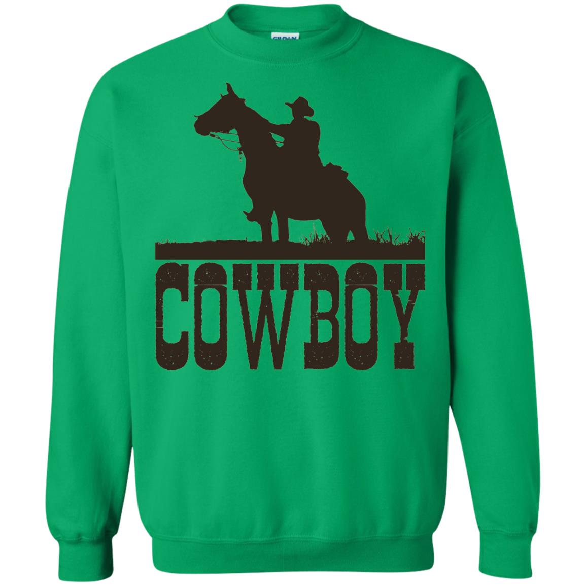 Horse Rider Western Cowboy T-shirt Irish Green