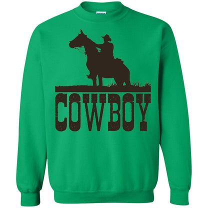Horse Rider Western Cowboy T-shirt Irish Green