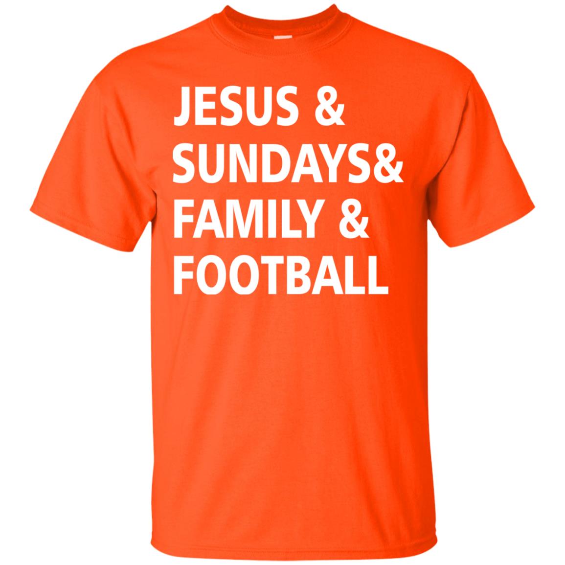 Jesus Sundays Family Football Shirt Orange