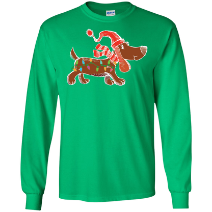 Dog Lover T-Shirt Christmas Lights Labrador Retriever Dog Lover Irish Green