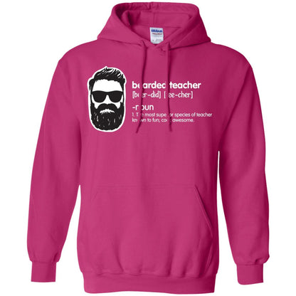 Bearded Teacher The Most Superior Species Of Teacher Known To Fun Cool Awesome Shirt Heliconia
