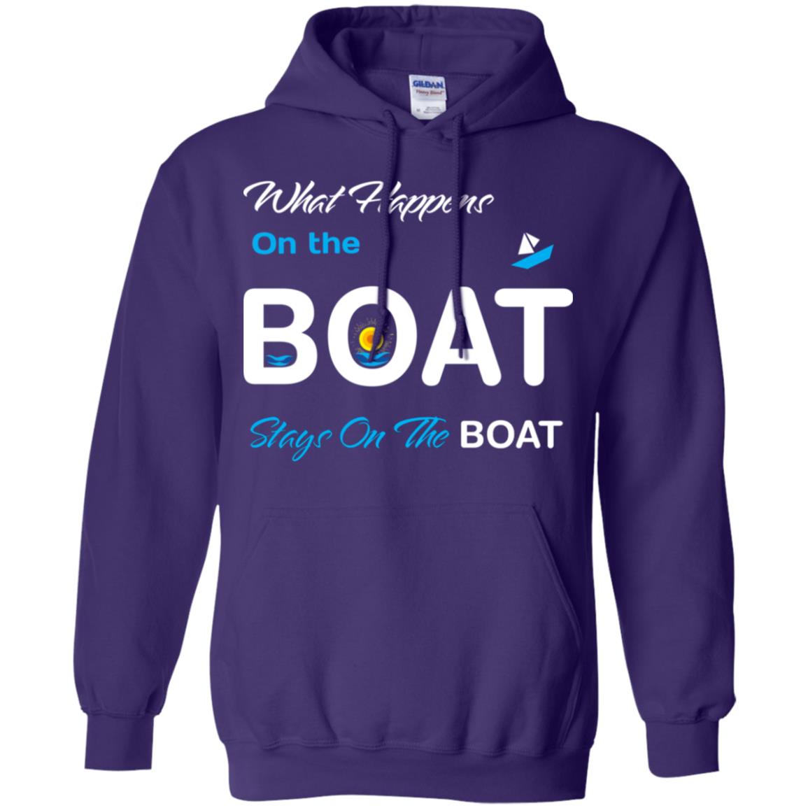 What Happens On The Boat Stay On The Boat Summer Vacation Shirt Purple