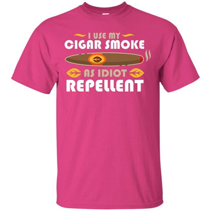 I Use My Cigar Smoke As Idiot Repellent T-shirt Heliconia