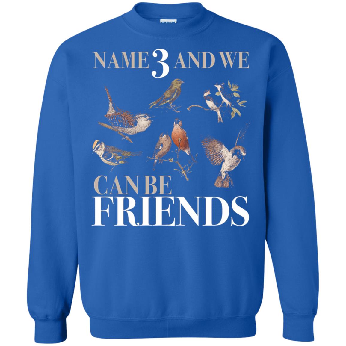 Birdwatching Shirt Name 3 And We Can Be Friends Royal