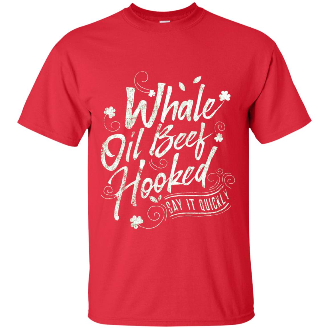 Whale Oil Beef Hooked T-shirt Red
