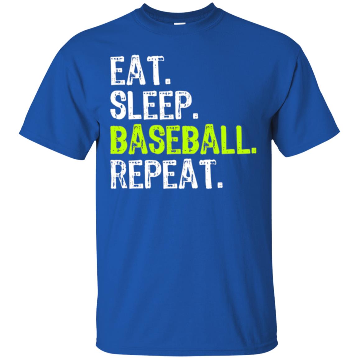 Baseball T-shirt Eat Sleep Baseball Repeat Royal