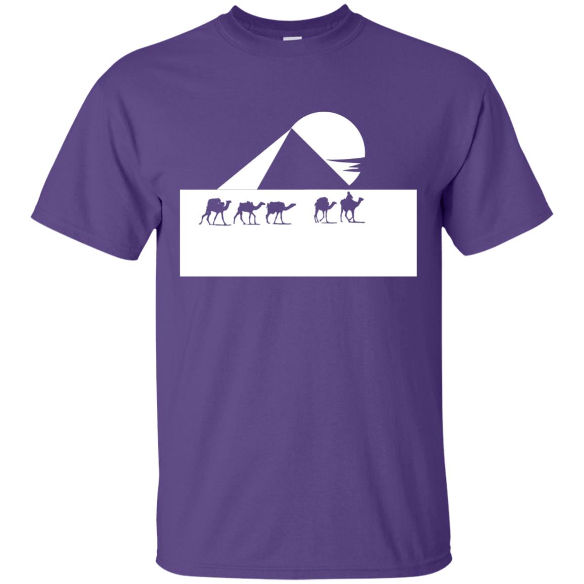 Egyptian Great Pyramid Of Giza T-shirt Purple