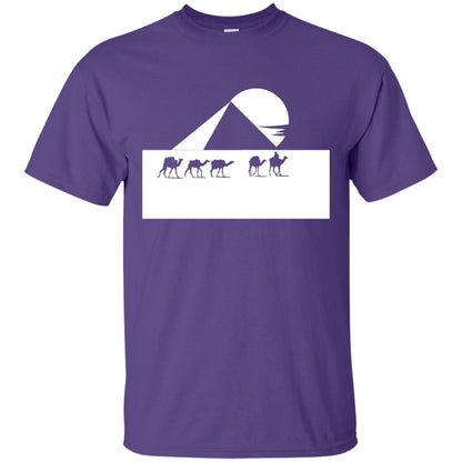 Egyptian Great Pyramid Of Giza T-shirt Purple