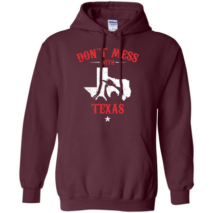 Don_t Mess With Texas Chainsaw T-shirt Maroon
