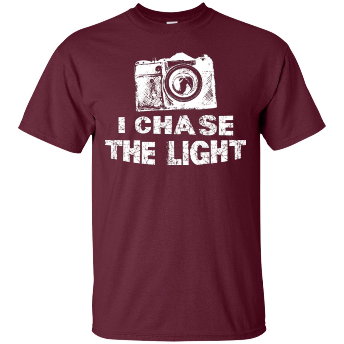 Photographer T-shirt I Chase The Light Maroon