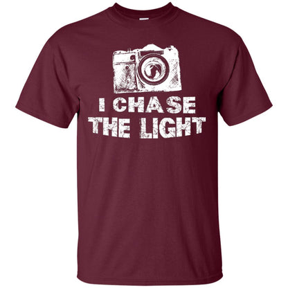 Photographer T-shirt I Chase The Light Maroon