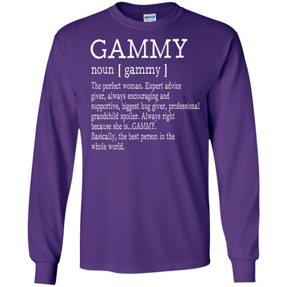 Gammy Definition Nana T-shirt Purple