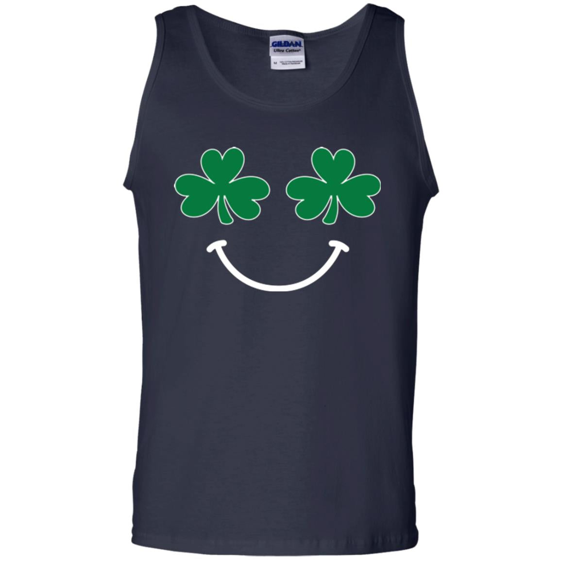 Saint Patrick's Day T-shirt Smiling Shamrocks Navy