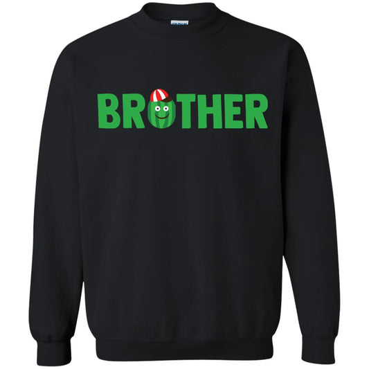 Brother Watermelon Funny Summer Melon Fruit Shirt For Brother Black