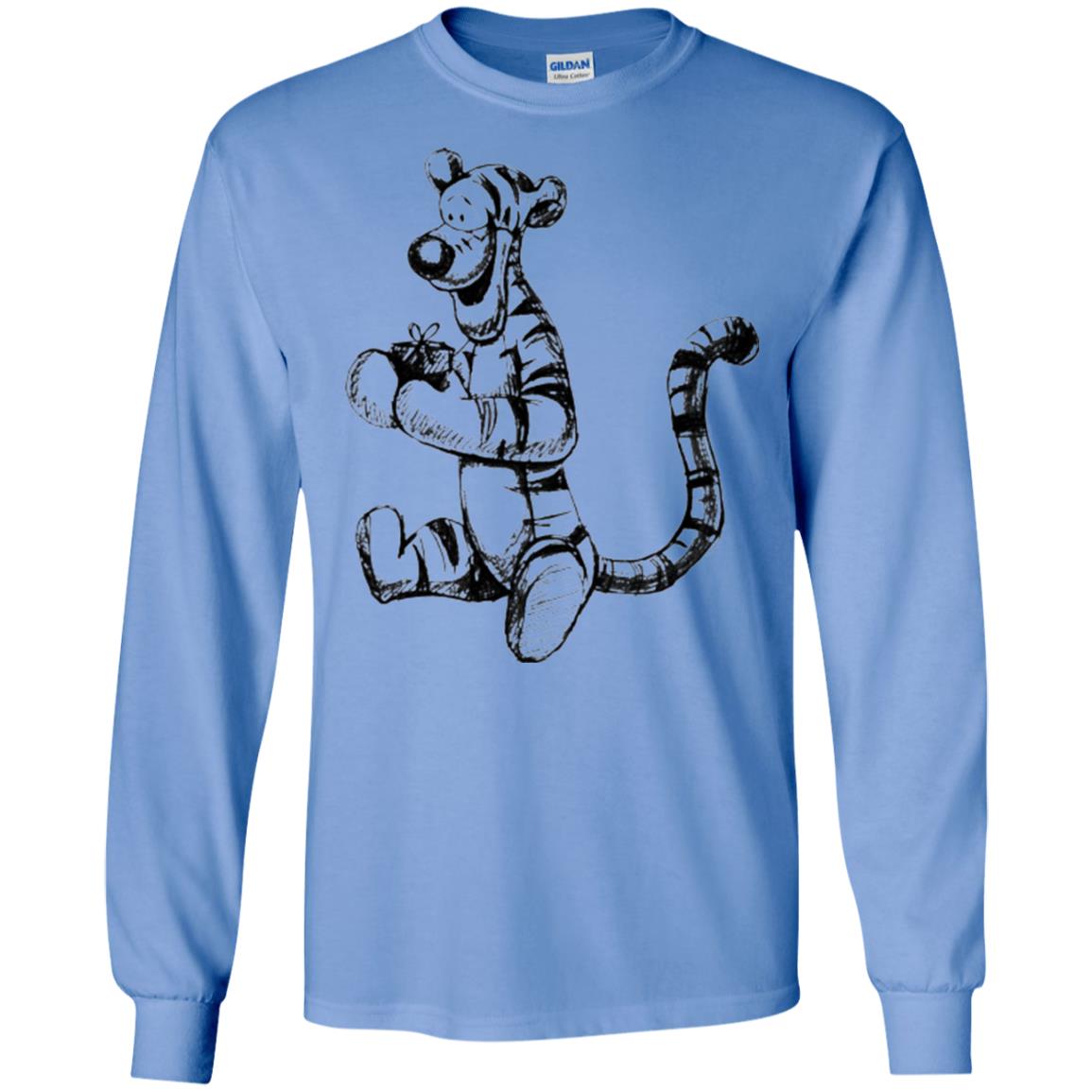 Movie T-shirt Tigger Sketch Carolina Blue