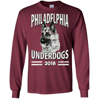 Dog Lover T-shirt Philadelphia Underdogs 2018 T-shirt Maroon