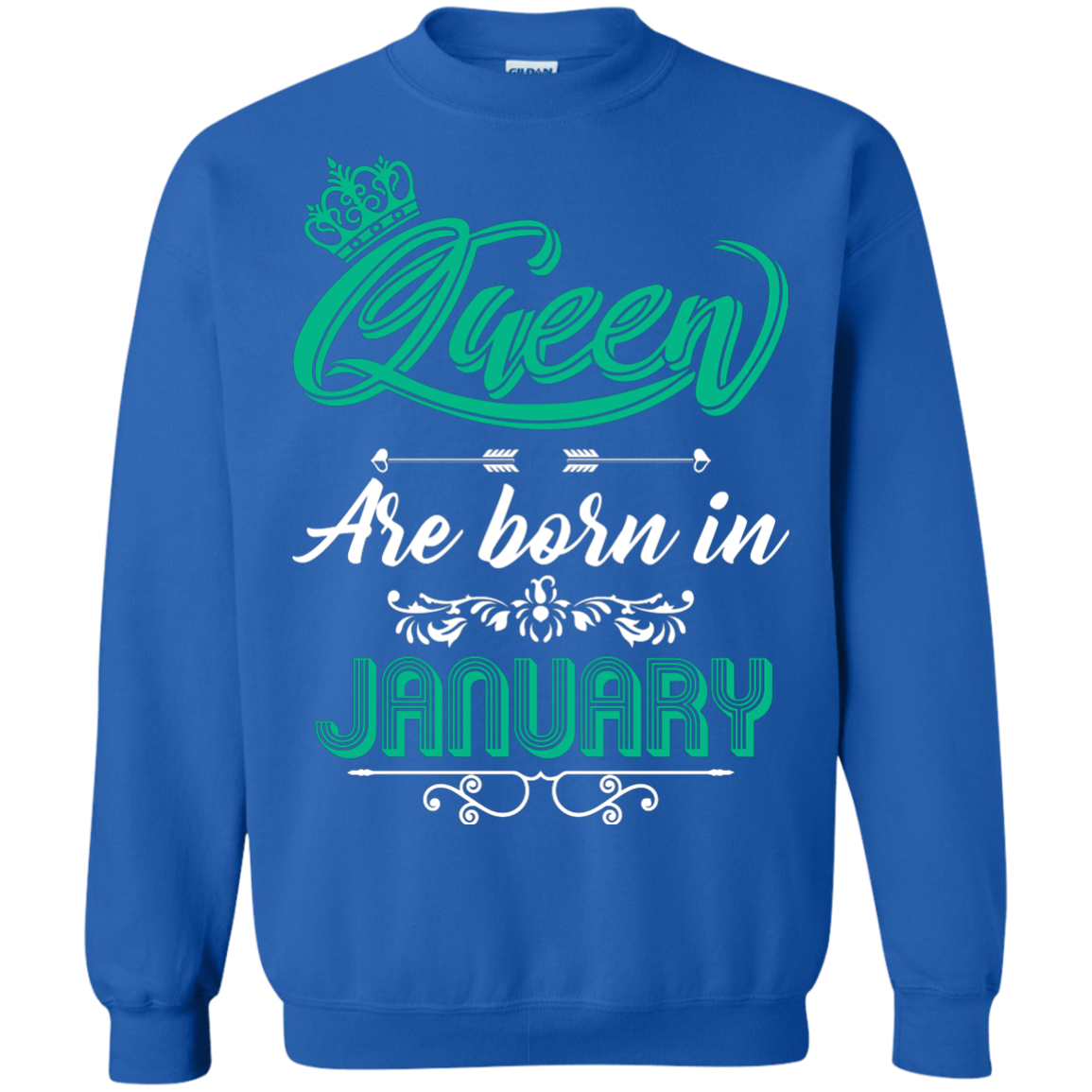 Brithday T-Shirt Queen Are Born In January Royal