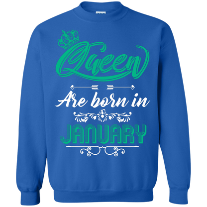 Brithday T-Shirt Queen Are Born In January Royal
