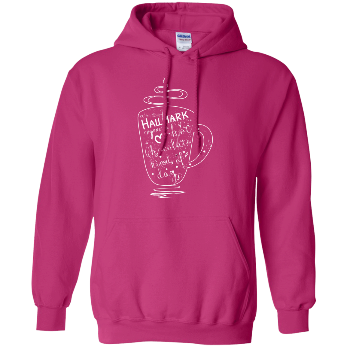 Christmas T-shirt It's A Hallmark Hot Chocolate Kind Of Day Heliconia