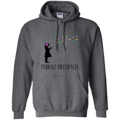 Autism Awareness T-shirt Embrace Differences T-shirt Dark Heather