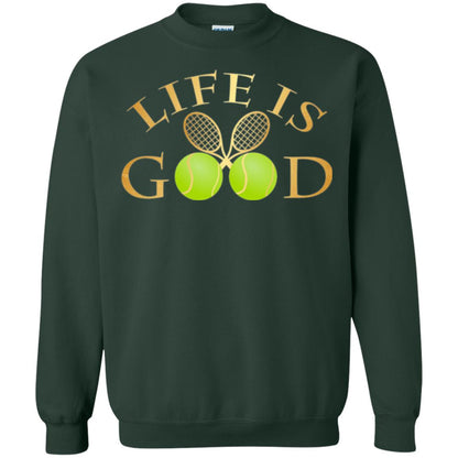 Tennis Lovers T-shirt Life Is Good Forest Green