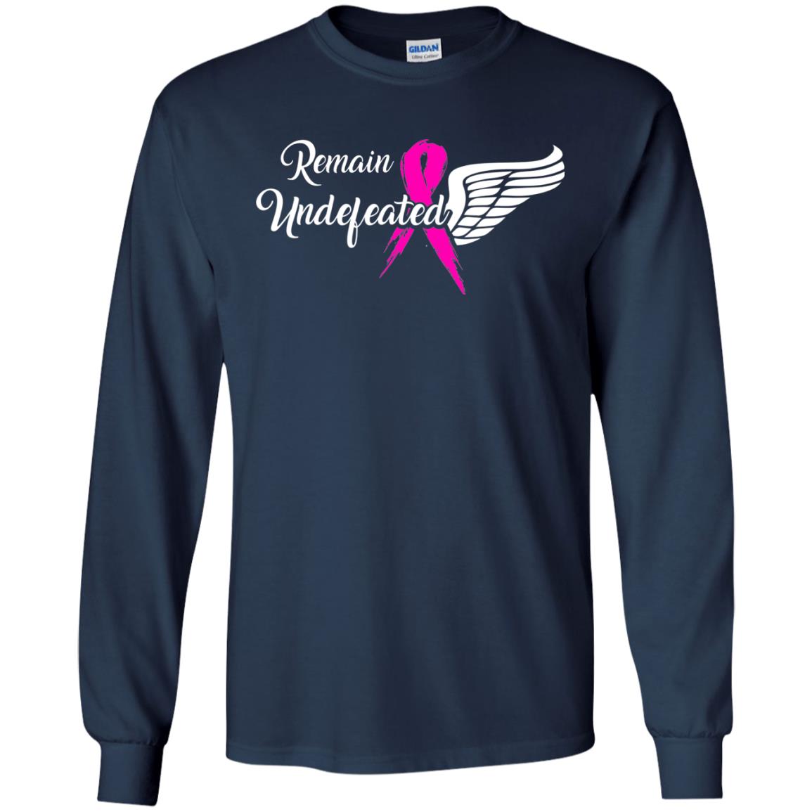 Breast Cancer T-shirt Remain Undefeated Navy