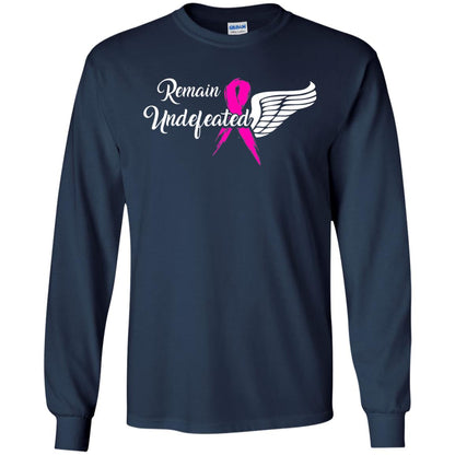 Breast Cancer T-shirt Remain Undefeated Navy