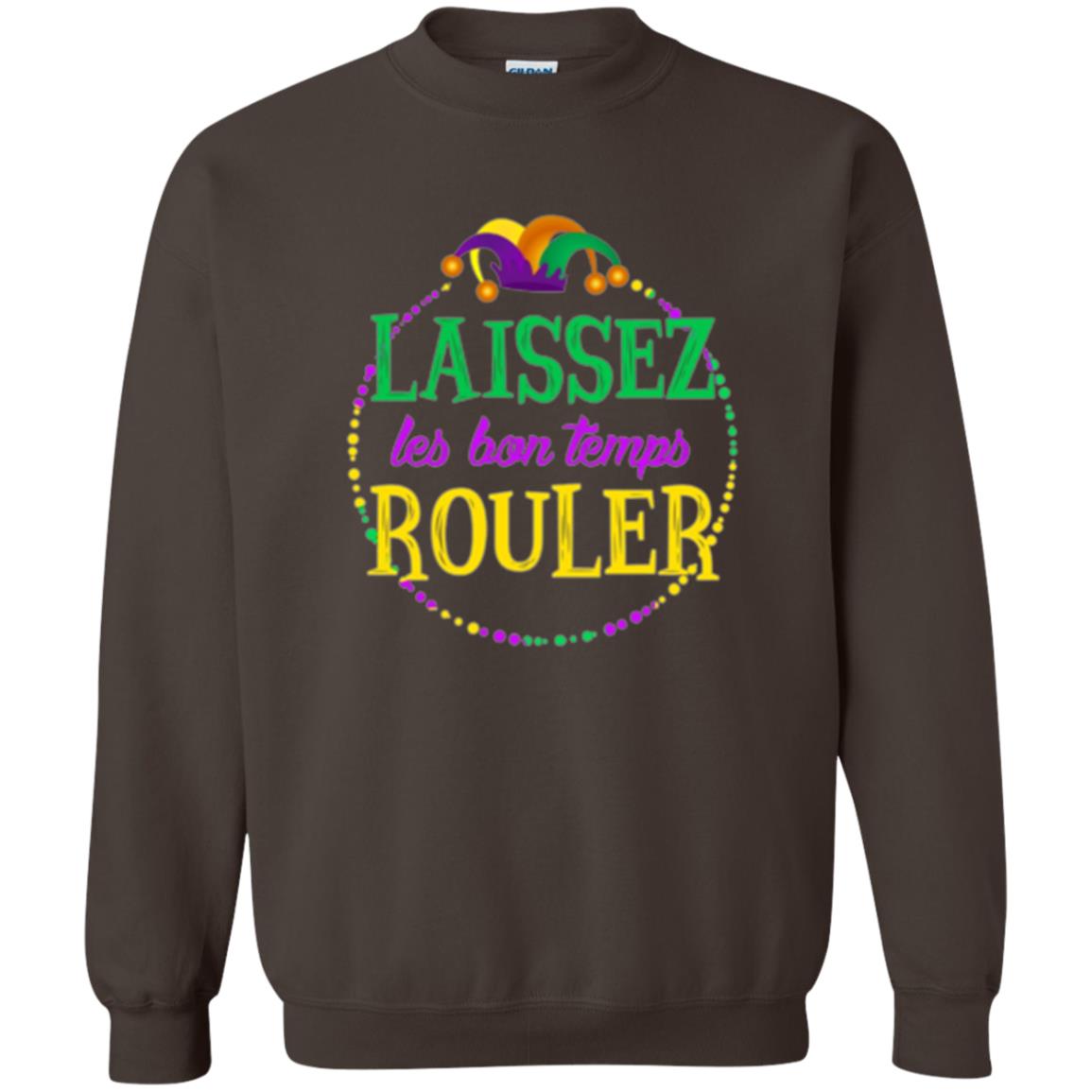 Mardi Gras T-shirt Laissez Les Bon Temps Rouler Dark Chocolate