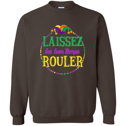 Mardi Gras T-shirt Laissez Les Bon Temps Rouler Dark Chocolate