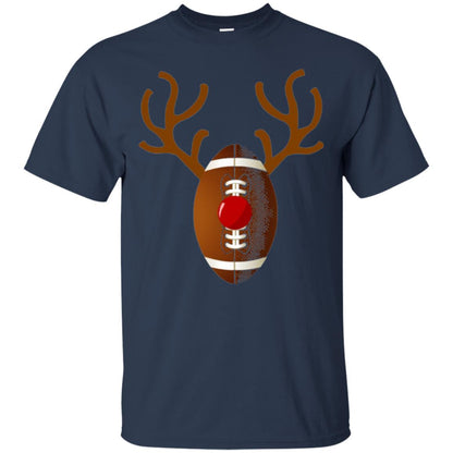 Reindeer Football Christmas T-shirt Navy