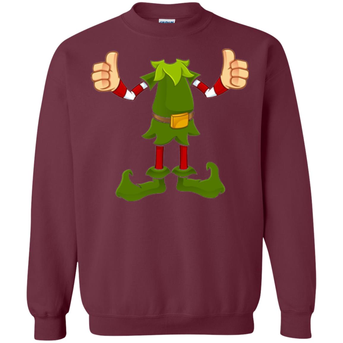 Chirstmas T-shirt Funny Elf Maroon