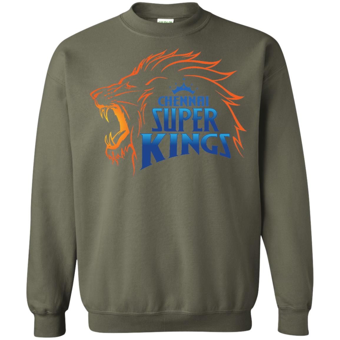 Chennai Super Kings Cricket Fans 2018 T-shirt Military Green
