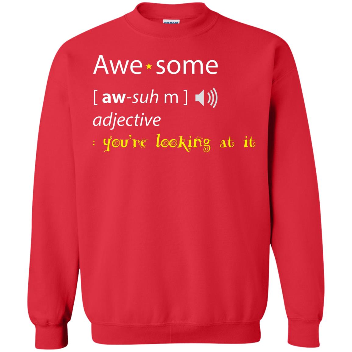 Awesome You_re Looking At It Cool Shirt For Boys Or Girls Red