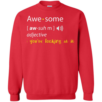 Awesome You_re Looking At It Cool Shirt For Boys Or Girls Red