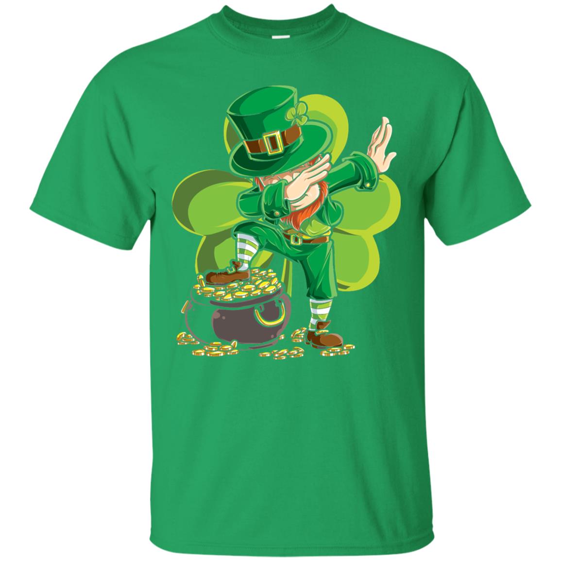 Dabbing Leprechaun St Patricks Day T-shirt Irish Green